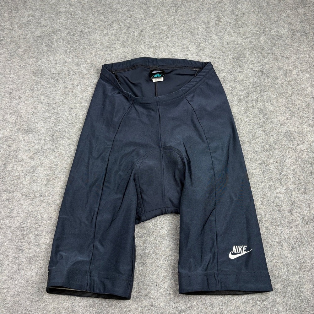 Vintage 90s Nike ACG Cycling Shorts Mens M Black Padded Biking Made in USA‎ Gym